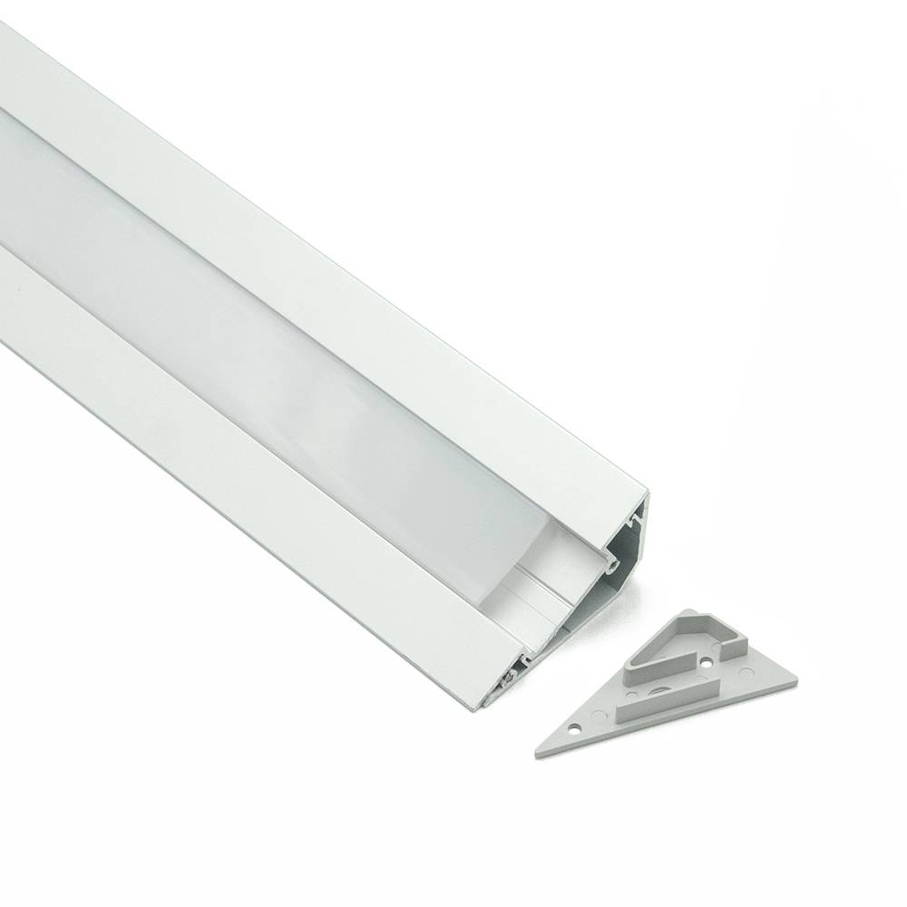 Corner Led Strip Light Profile In Aluminum Profiles For Indoor Decoration And Cabinet Light